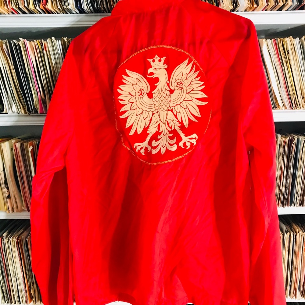 Vintage Sears light jacket with patch on back